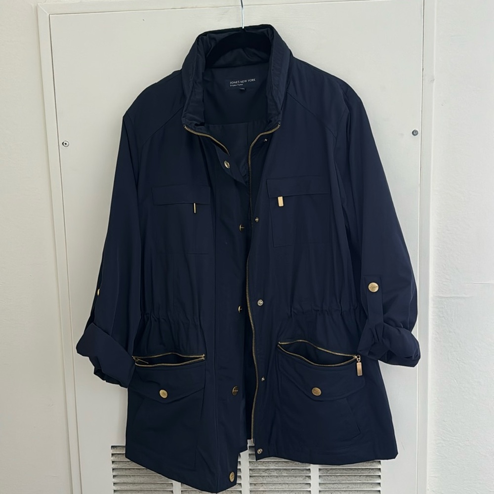 Jones New York Water Repellent Hooded Parka